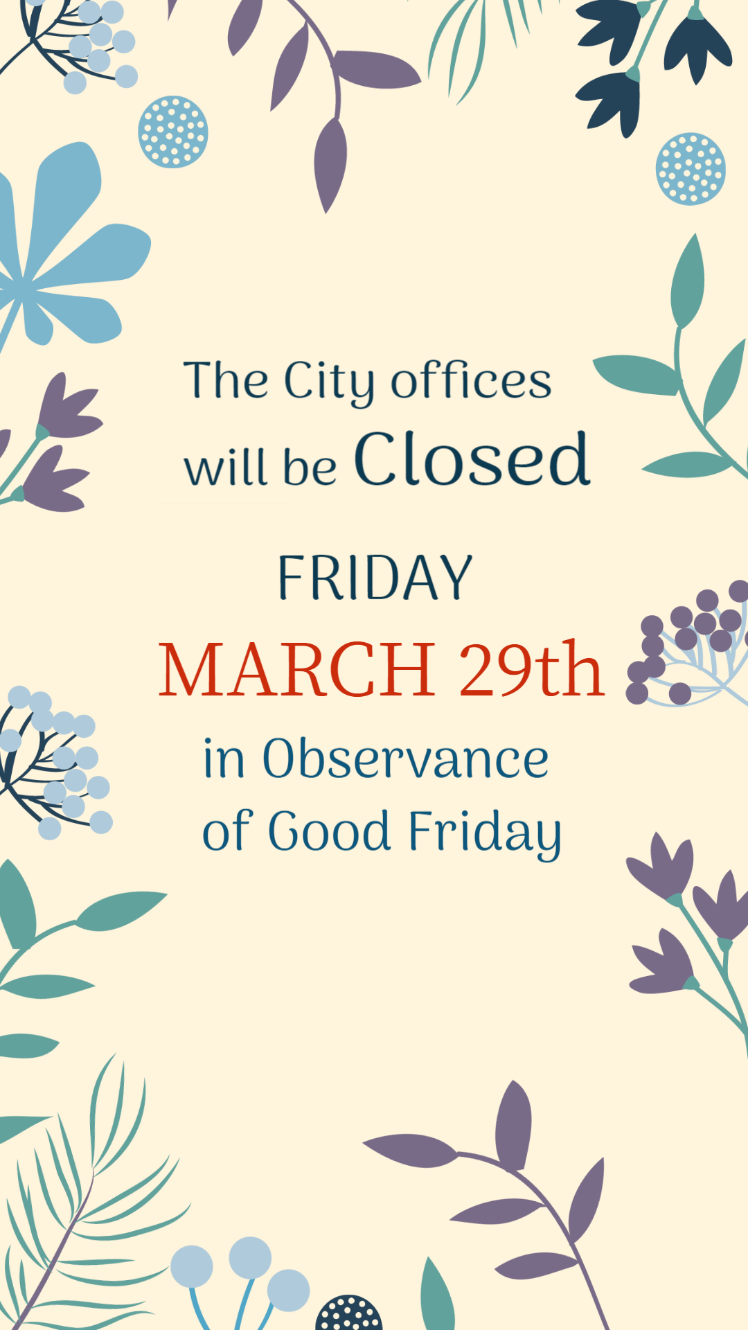 Closed Good Friday  (1)